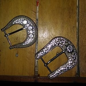 Silver Bling buckles